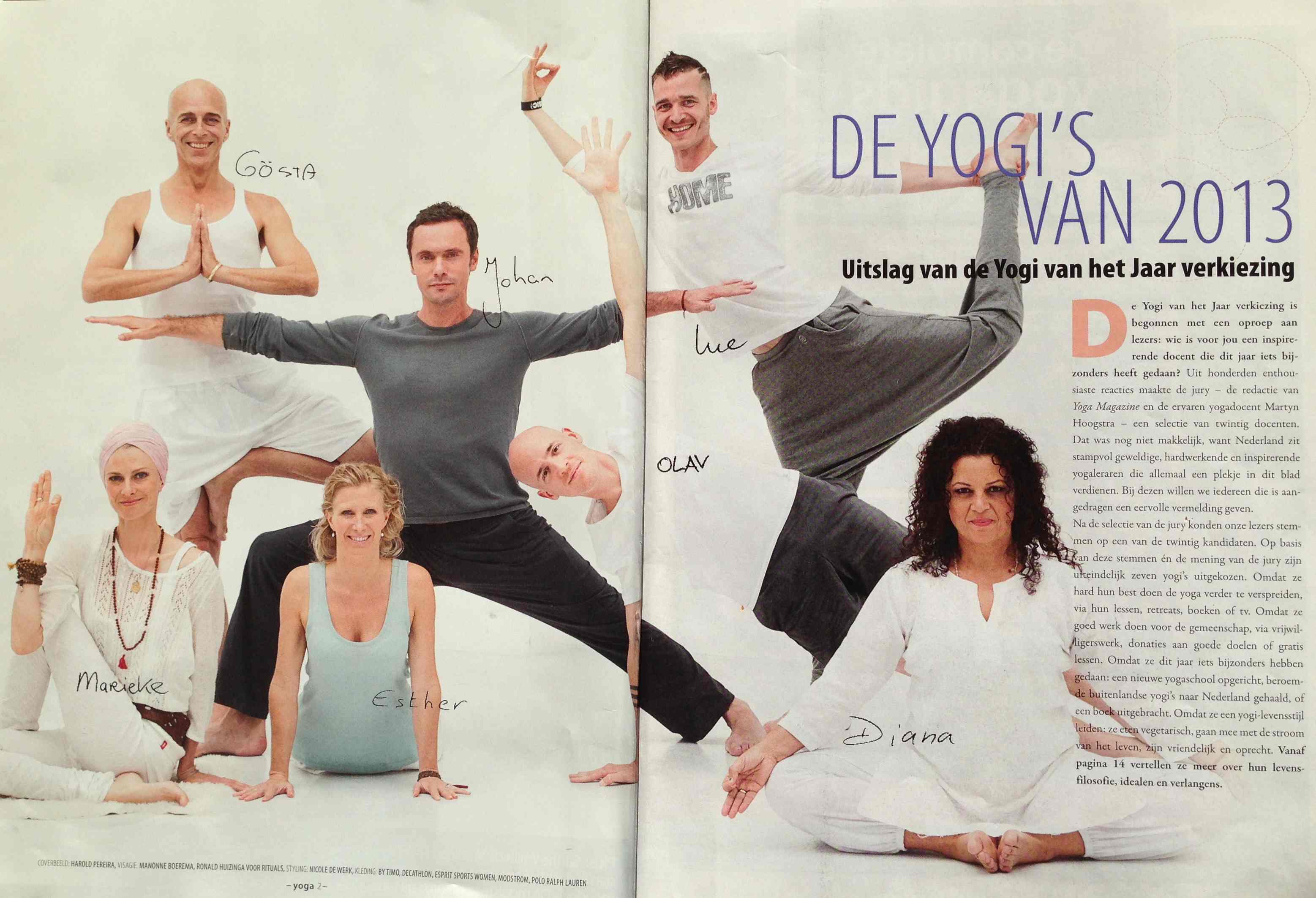 Spread yogahoudingen